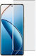 Full Screen Umschlag Rückseite Gehärtetes Glas Transparent (Realme 12 Pro)