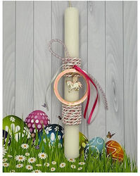 Easter Candle Unicorn Unicorn Ecru 30cm