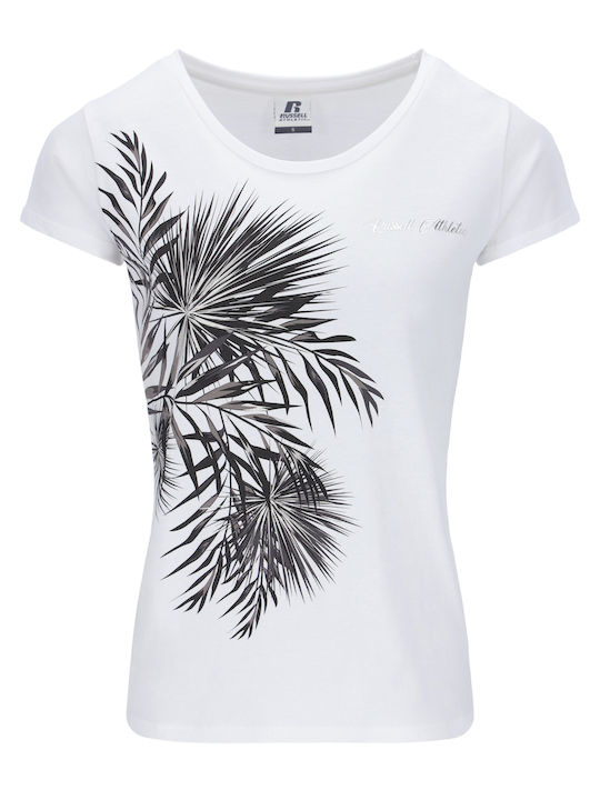 Russell Athletic Damen T-shirt Weiß