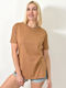 Bluza Damă Oversized Tricou Maro