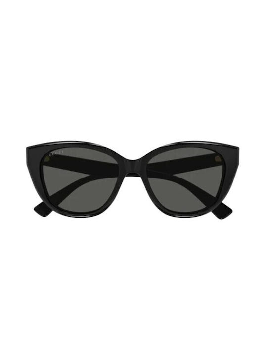 Gucci Women's Sunglasses with Black Plastic Fra...