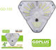GDPLUS Wandmontiert Solarleuchte mit Bewegungssensor und Fotokontakt IP65 13.6cmx12.1cmcm