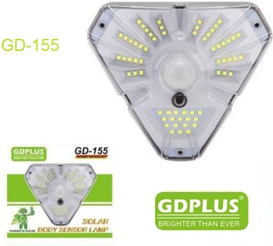 GDPLUS Wandmontiert Solarleuchte mit Bewegungssensor und Fotokontakt IP65 13.6cmx12.1cmcm