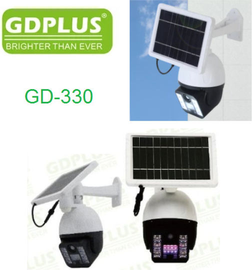 GDPLUS Montat pe perete Lampă Solară cu Senzor de Mișcare și Fotocelulă IP65