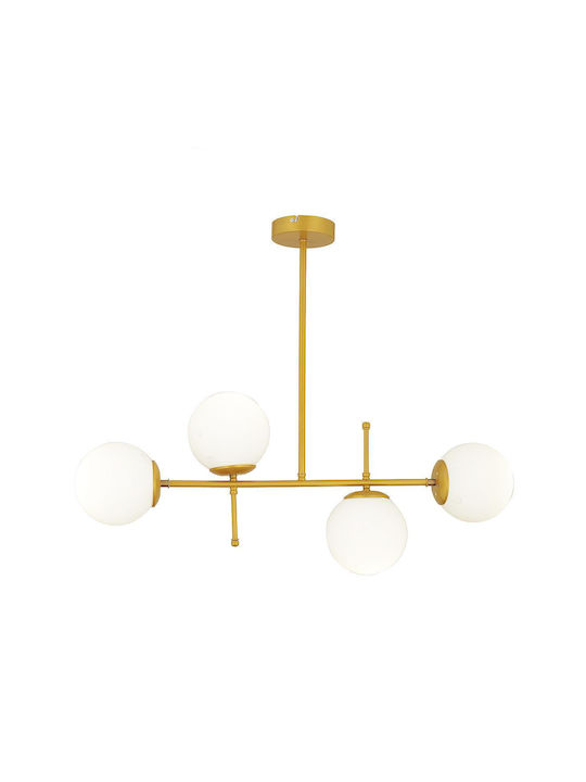 ArteLibre Pendant Chandelier Gold