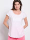 BodyTalk Femeie Sport Tricou White