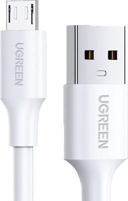 Ugreen Regulär USB 2.0 auf Micro-USB-Kabel Weiß 0.5m 1Stück