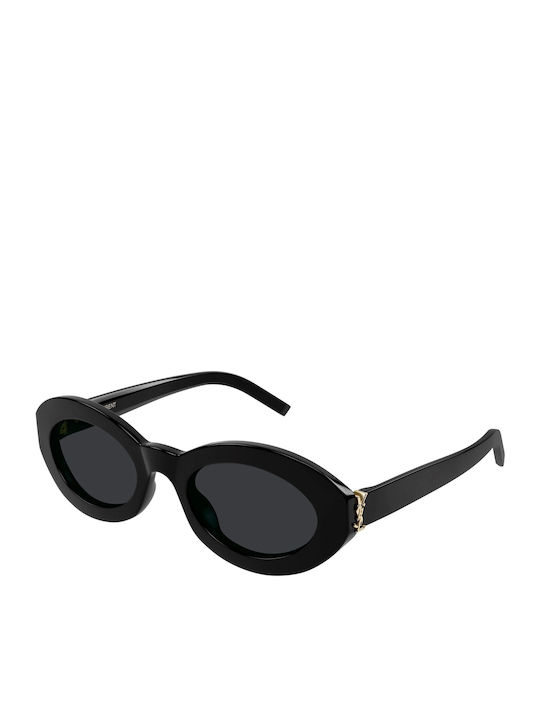 Ysl Women's Sunglasses with Black Plastic Frame and Black Lens SL M136 001