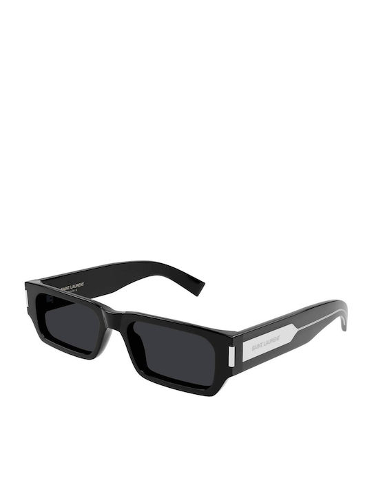 Ysl Unisex Sunglasses with Black Plastic Frame and Black Lens SL 660 001