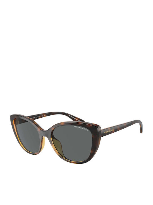 Armani Exchange Дамски Слънчеви Очила с Кафяв К...