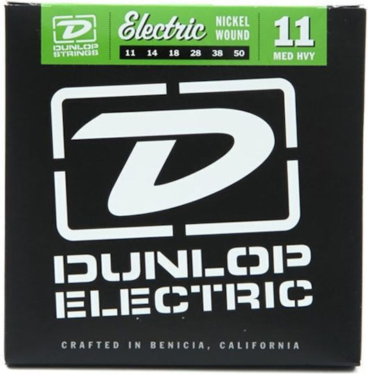 Dunlop Набор Струни За Електрическа Китара Никелова Рана 11 - 50
