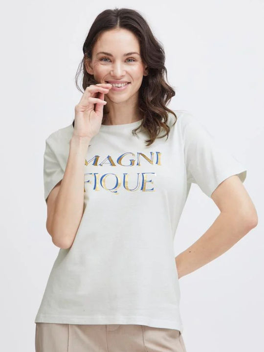 Fransa Women's T-shirt White