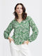 Fransa Women's Blouse Long Sleeve green