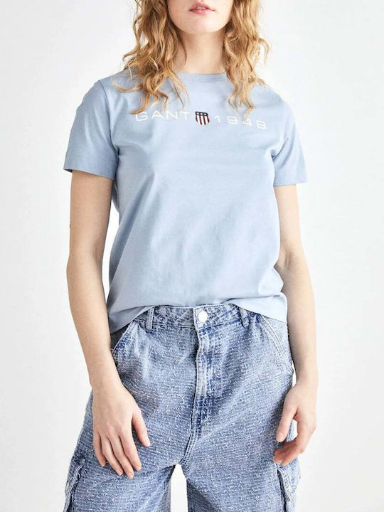 Gant Bluza de Damă din Bumbac Skyblue