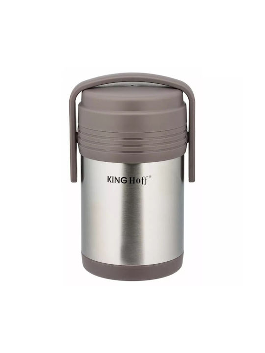 KING Hoff Cutie pentru Mâncare Termos Inox Argintiu 1500ml 1buc