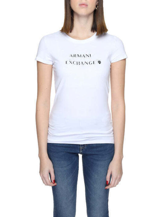 Armani Exchange Гуника Тениска Бял
