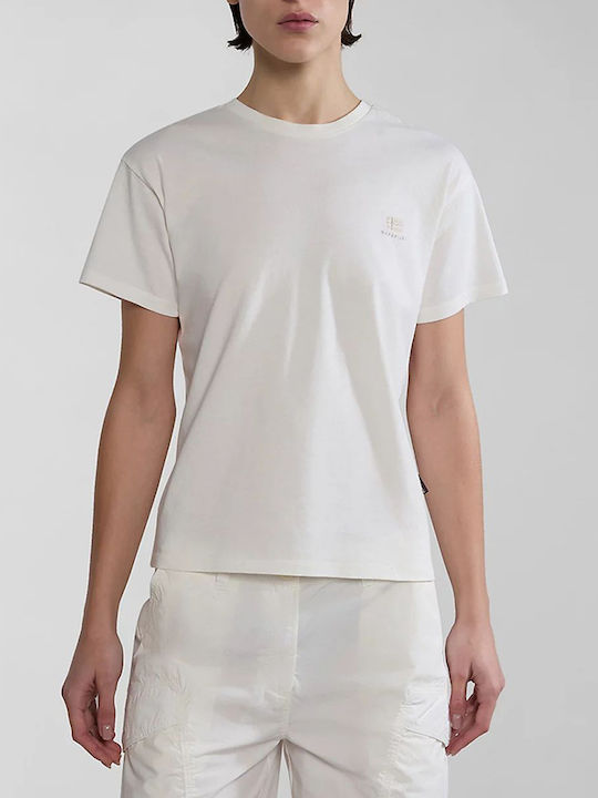 Napapijri S-nina Damen T-Shirt OffWhite