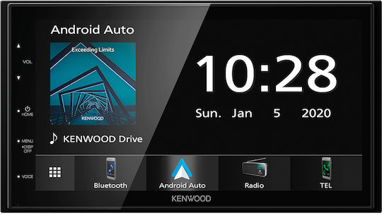 Kenwood Sistem Audio Auto (Bluetooth/USB/Wi-Fi/GPS/Apple CarPlay/Android Auto) cu Ecran Tactil 6.8"