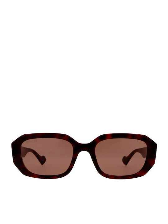 Gucci Women's Sunglasses with Brown Tartaruga P...