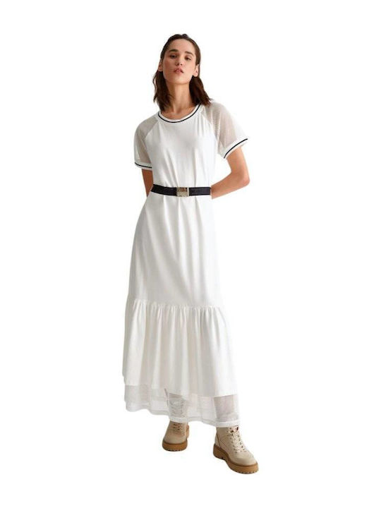 Liu Jo Knitted Dress Evening White