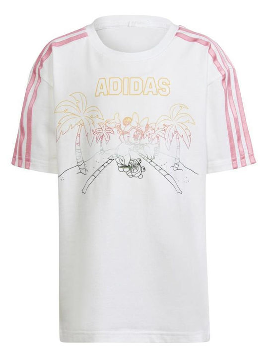 Adidas Kids Blouse Short Sleeve White