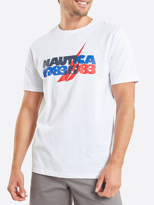 Nautica Herren T-Shirt Kurzarm White