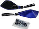 Motorcycle Mirrors 2pcs Blue