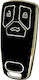 Car Key Cover Case Spectrum made of for Audi in Black Color