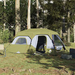 vidaXL Σκηνή Camping Πράσινη για 9 Άτομα 441x288x217εκ.