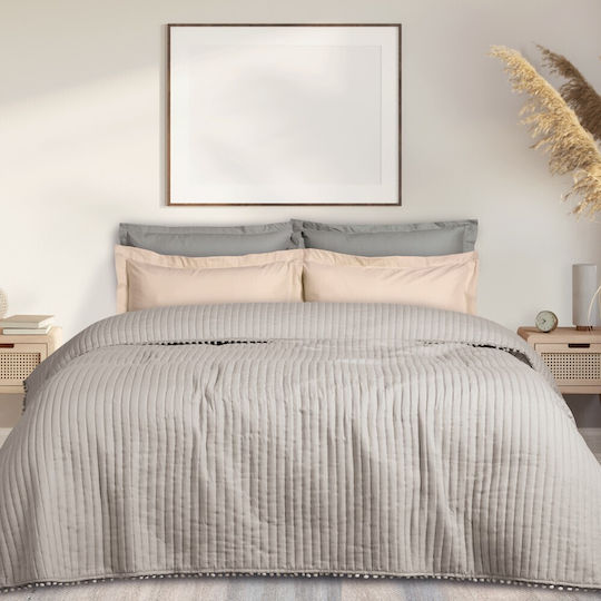 Das Home 9625 Cuvertură Extra-dublu Microfibra Beige 220x240cm