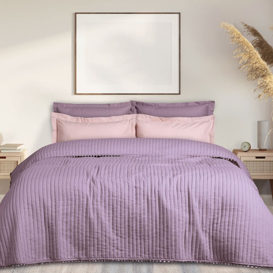 Das Home 9627 Cuvertură Extra-dublu Microfibra Roz 220x240cm