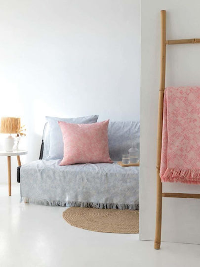 Palamaiki Zami Armchair Throw Two Sides 180x180cm Pink