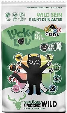 Lucky Lou Dry Food for Senior Cats with Poultry 0.37kg