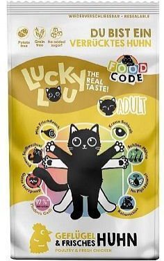 Lucky Lou Trockenfutter für erwachsene Katzen mit Geflügel / Huhn 1.7kg