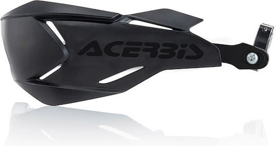 Acerbis Motorcycle Protective Hand Guards X-factory in Black Colour