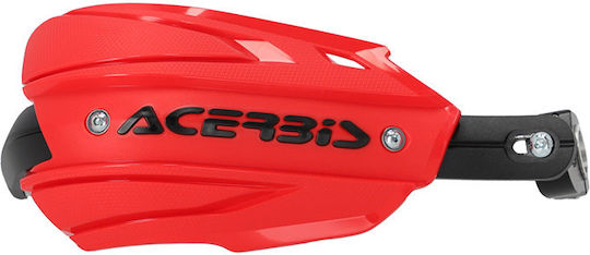 Acerbis Motorcycle Protective Hand Guards Endurance-x in Red Colour