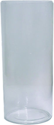 AGC Vază Decorativă Sticlă Transparent 15x40x40cm 2buc