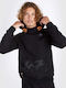 Sweatshirt with Hood Black/orange