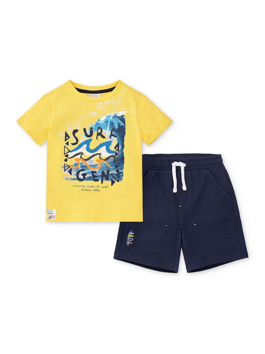 Tuc Tuc Kids Set with Shorts Summer 2pcs Blue/yellow