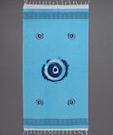 Silk Fashion Πετσέτα Θαλάσσης Μπλε 180x90εκ.