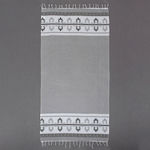 Silk Fashion Beach Towel Cotton Gray 180x90cm.