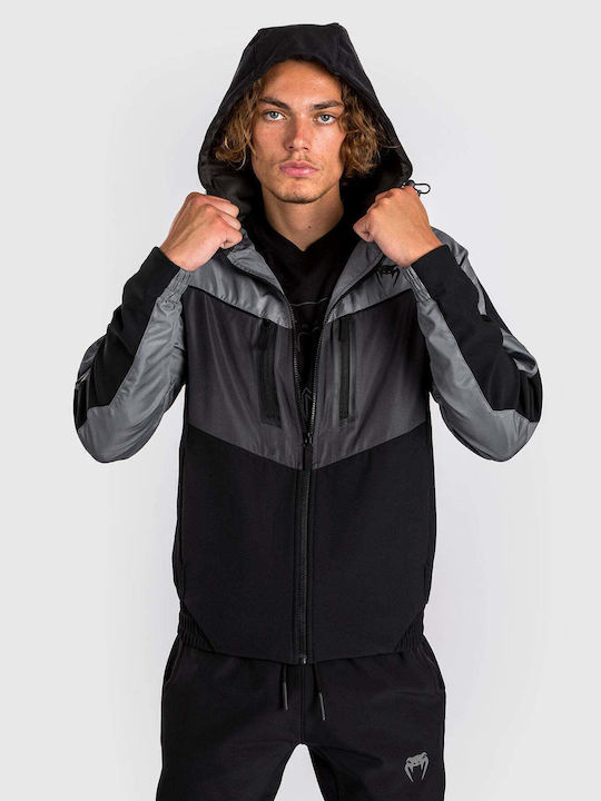 3.0  Ζακέτα με Κουκούλα Black/Grey
