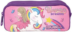 Must Team Pencil Case Barrel with 2 Compartment...