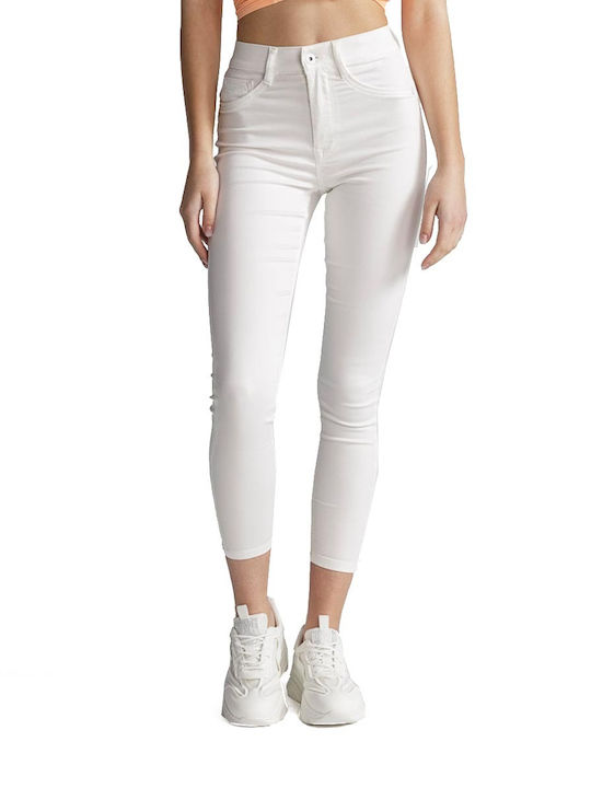 Devergo Women's Fabric Trousers White