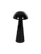 HomeMarkt Metal Table Lamp for Socket E27 with Black Shade and Base