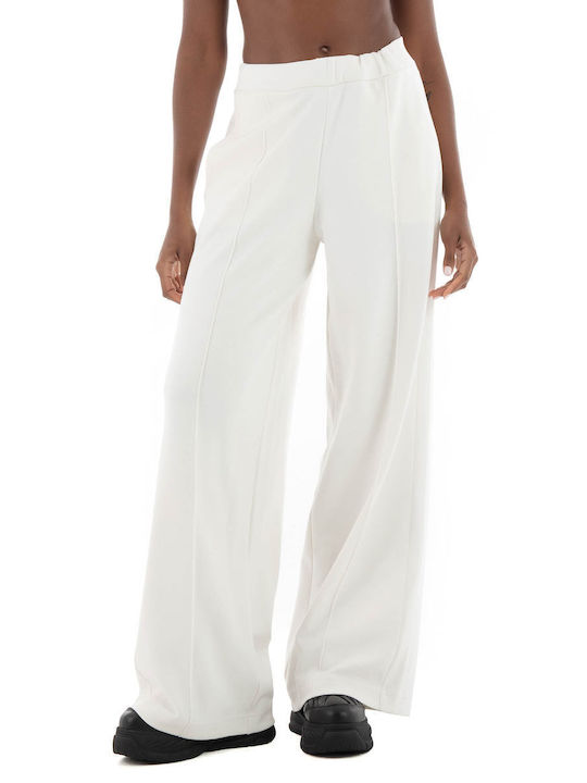 Hugo Boss Women's Fabric Trousers in Relaxed Fit White