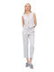 Women's Fabric Trousers with Elastic Coral