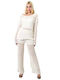Damen White Set mit Hose