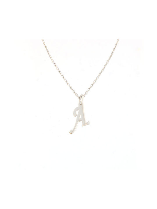 Women's Silver Monogram A Chain Chain 925