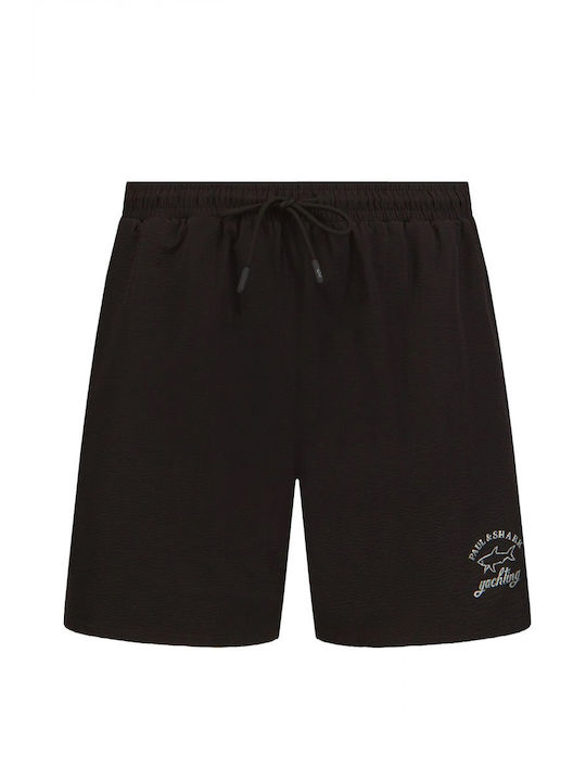 Paul & Shark Men's Swimwear Shorts Black with Patterns